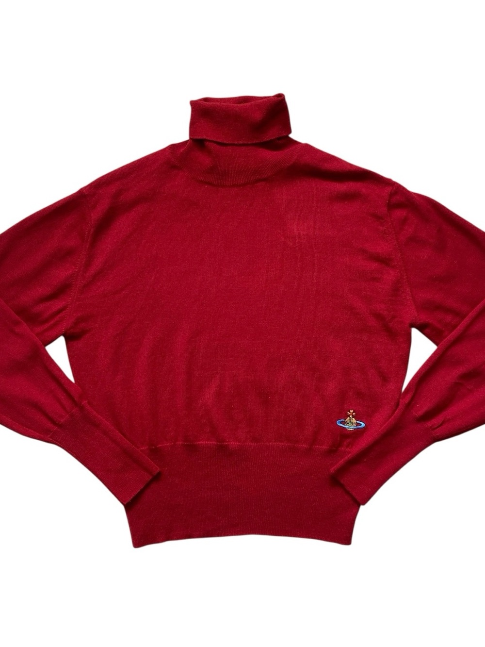Vivienne Westwood Red Wool Turtleneck Sweater 🍷